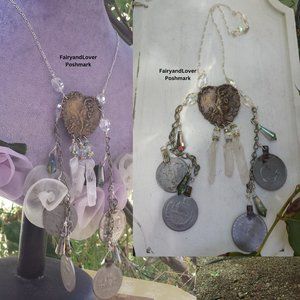 Venus Gypsy Quartz sterling silver chain necklace